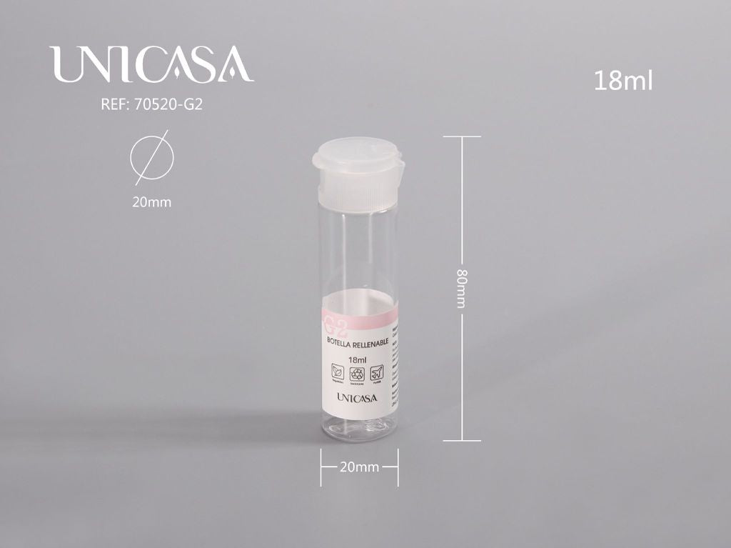 BOTELLA HERMETICA TRANSPARENTE