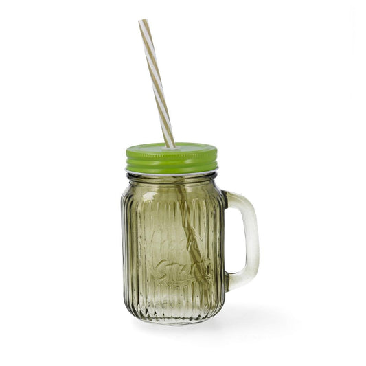 JARRA VIDRIO CON TAPA ACERO