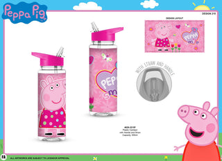 BOTELLA PLASTICO PEPPA PIG