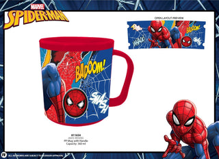 MUG PLASTICO SPIDERMAN